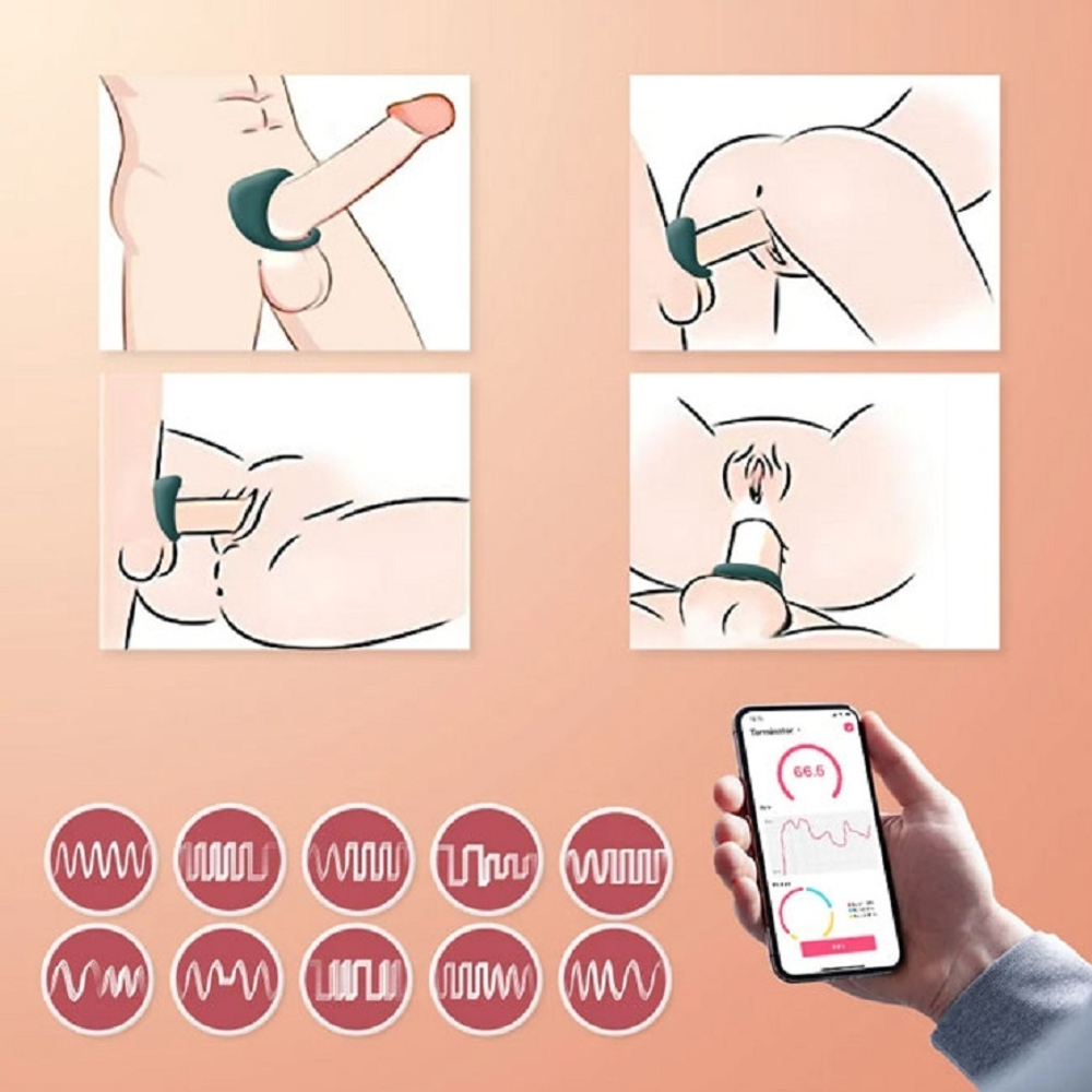 Виброкольцо Magic Motion Dante II бирюзовый