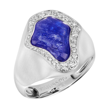 Кольцо с Танзанитом и Бриллиантами, R0030-52/1