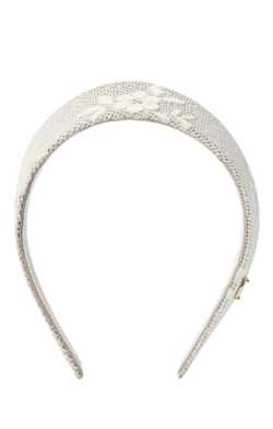 Кокошник бежевый с гипюром