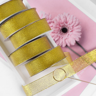 Лента парча 2,5см*22,85м 1 рул