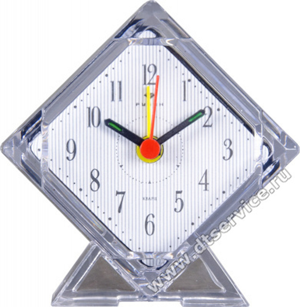Будильник В2-002 Классика корпус прозрачный 21 ВЕК