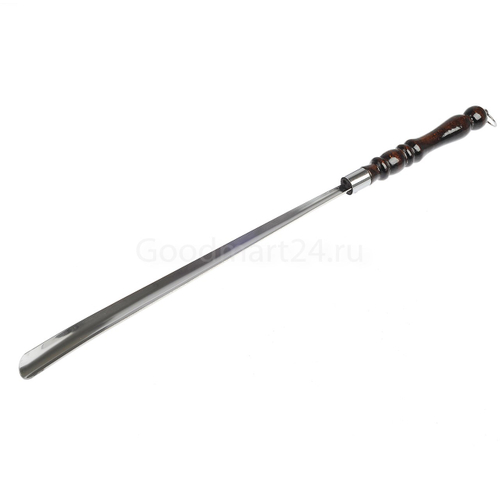 Ложка для обуви с дер. руч. и КОЛЬЦОМ (большая) 72 см