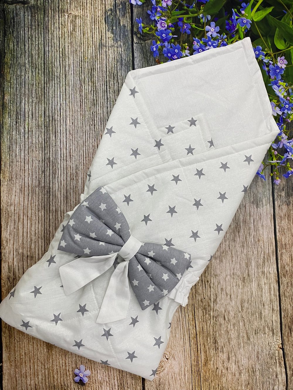 Конверт-одеяло на выписку "Машенька" (Конверт + бант)