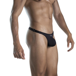 Черные сексуальные трусы-тонги Luxury Thong (Размер: M) (Цвет: черный)