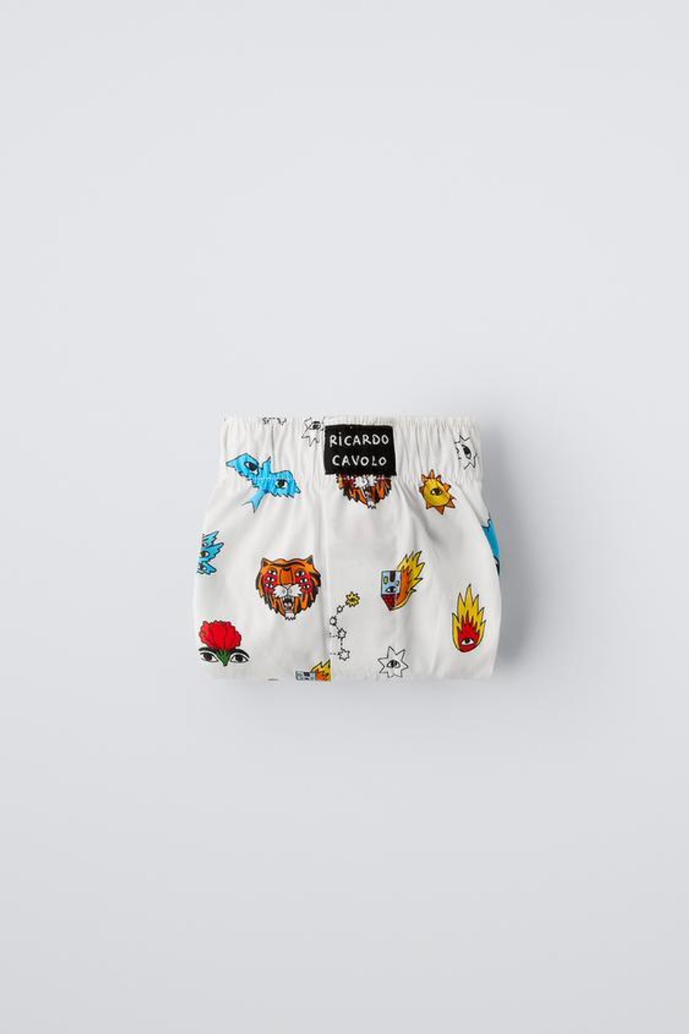 ZARA ТРУСЫ-БОКСЕРЫ X RICARDO CAVOLO, ЭКРЮ