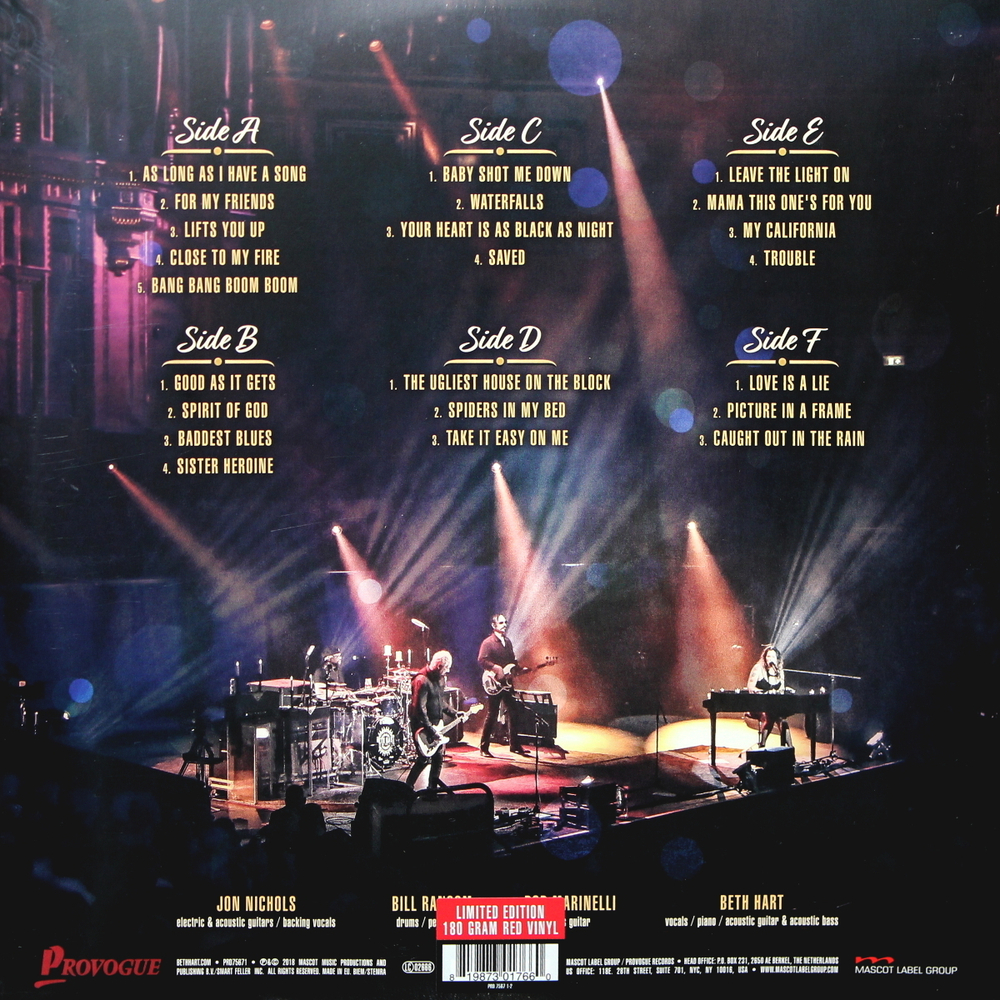 Beth Hart / Live At The Royal Albert Hall (Coloured Vinyl)(3LP)