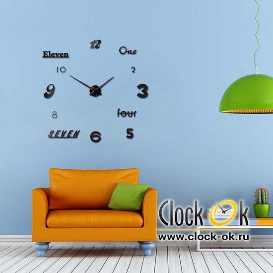 Настенные 3D часы Rainbow