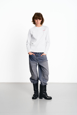 Лонгслив Regular t-shirt белый