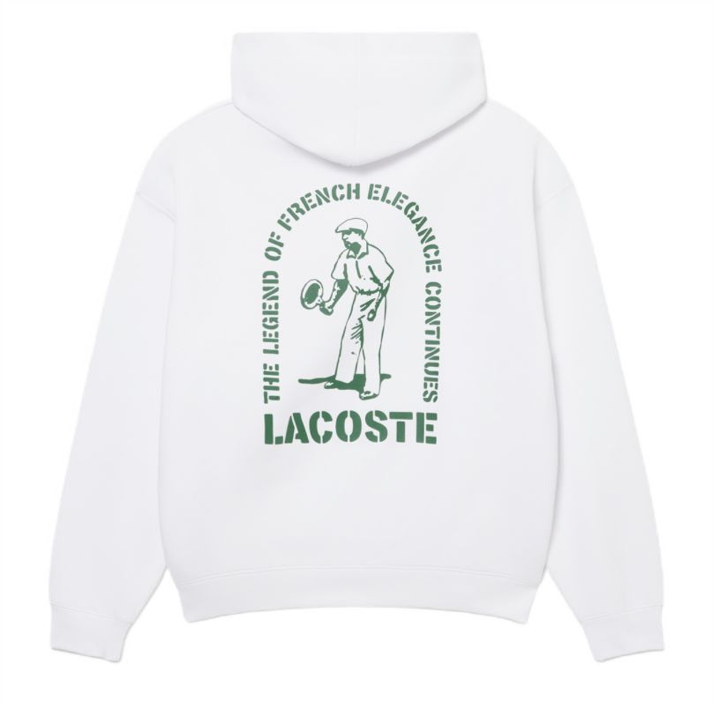 Куртка теннисная Lacoste Loose Fit Printed - white