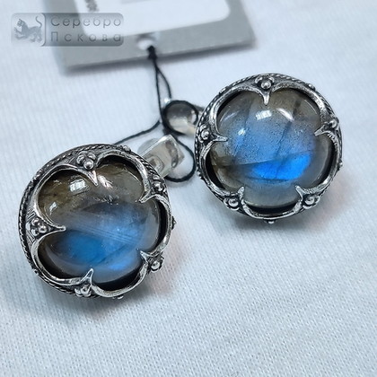 Серьги "Готланд" лабрадор