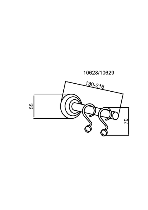 Boheme Карниз для шторки ванны IMPERIALE