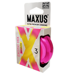 Презервативы MAXUS Exotic Mix, ароматизированные, 3 шт