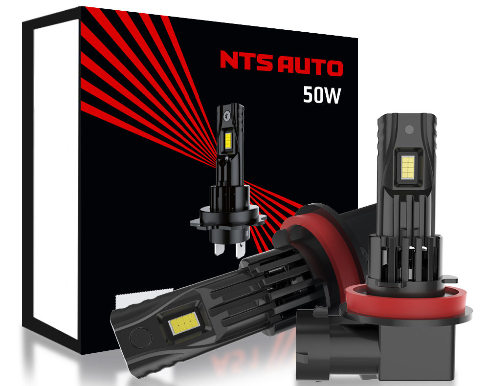 Автолампа LED Н11\8 к-т (станд цок) (без обманки) 12-24V A53 50W 6500К 1400Lm" NTS" (A53-H11-6300К)