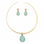 Комплект Possebon Pearl Blue Sky Agate S9526.21 B/G