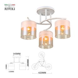 Люстра Rivoli   9081-303 3 * Е27 40 Вт модерн