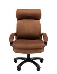 Кресло Chairman Home 505 Россия ткань Т-14 коричневый (черный пластик)