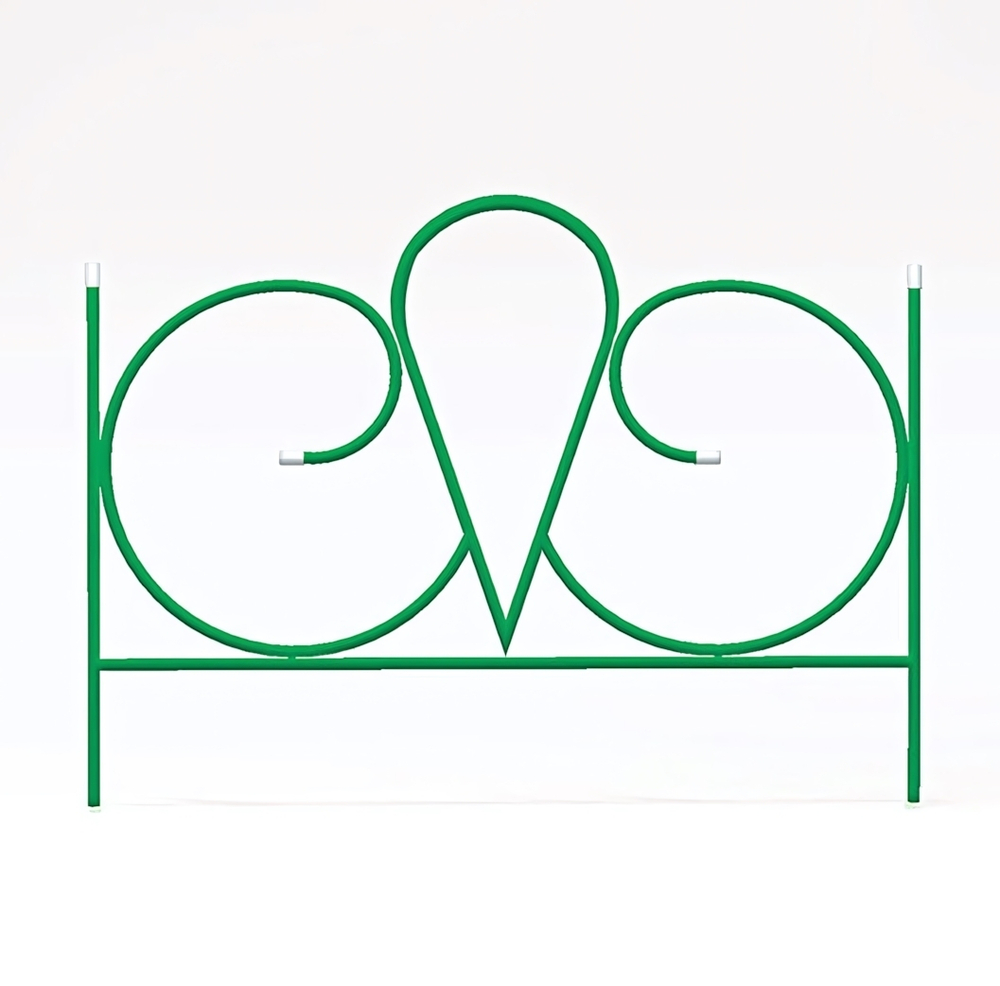 Заборчик садовый «Волна» 57*66*330см (5 деталей)