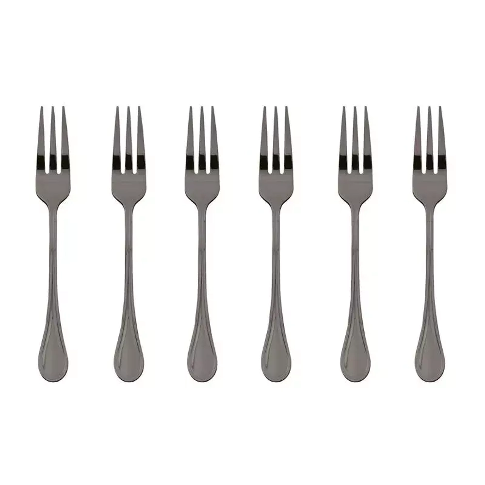 Sambonet - Набор из 6 вилок Royal PVD 2Черные / артикул   52763KA5  / GTIN 8014808401084