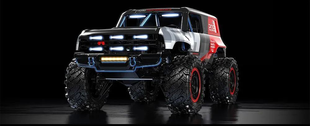 MJX H12P 1/12 , Ford Bronco , RC краулер с бесколлекторным мотором, алюминиевый корпус, металлические амортизаторы и шестерни, RTR