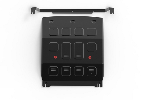 Защита картера АвтоБроня для Exeed TXL I поколение рестайлинг РКПП 4WD 2020-2024/VX РКПП 4WD 2020-2024, рынок РФ, сталь 1.5 мм, с крепежом, штампованная, 111.00942.1