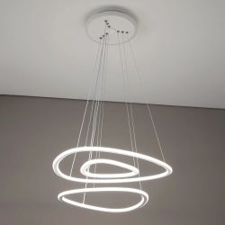 Citilux Неон Смарт CL731A330E RGB Умная подвесная люстра Белая