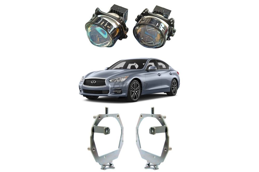 Комплект для замены штатных линз с AFL Infiniti Q50 дорестайлинг 2013-2017