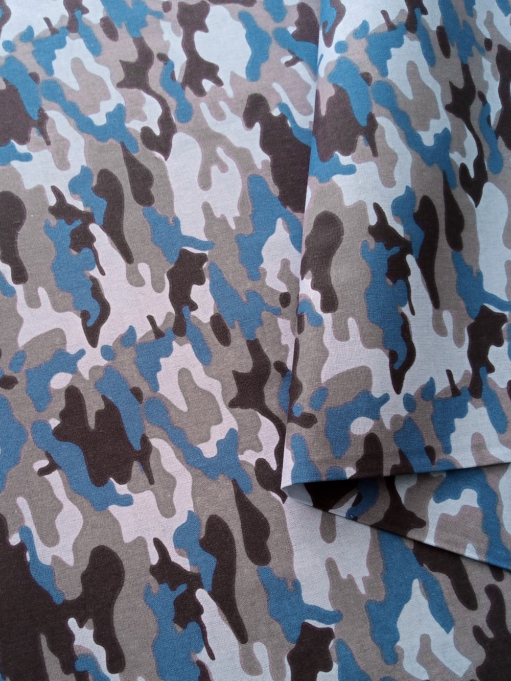 Ткань бязь плательная, рис. "Камуфляж", ширина 150 см, арт. 004