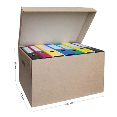 Бокс архивный OFFICE SPACE "Делопроизводство" 480*325*295 картон 192294