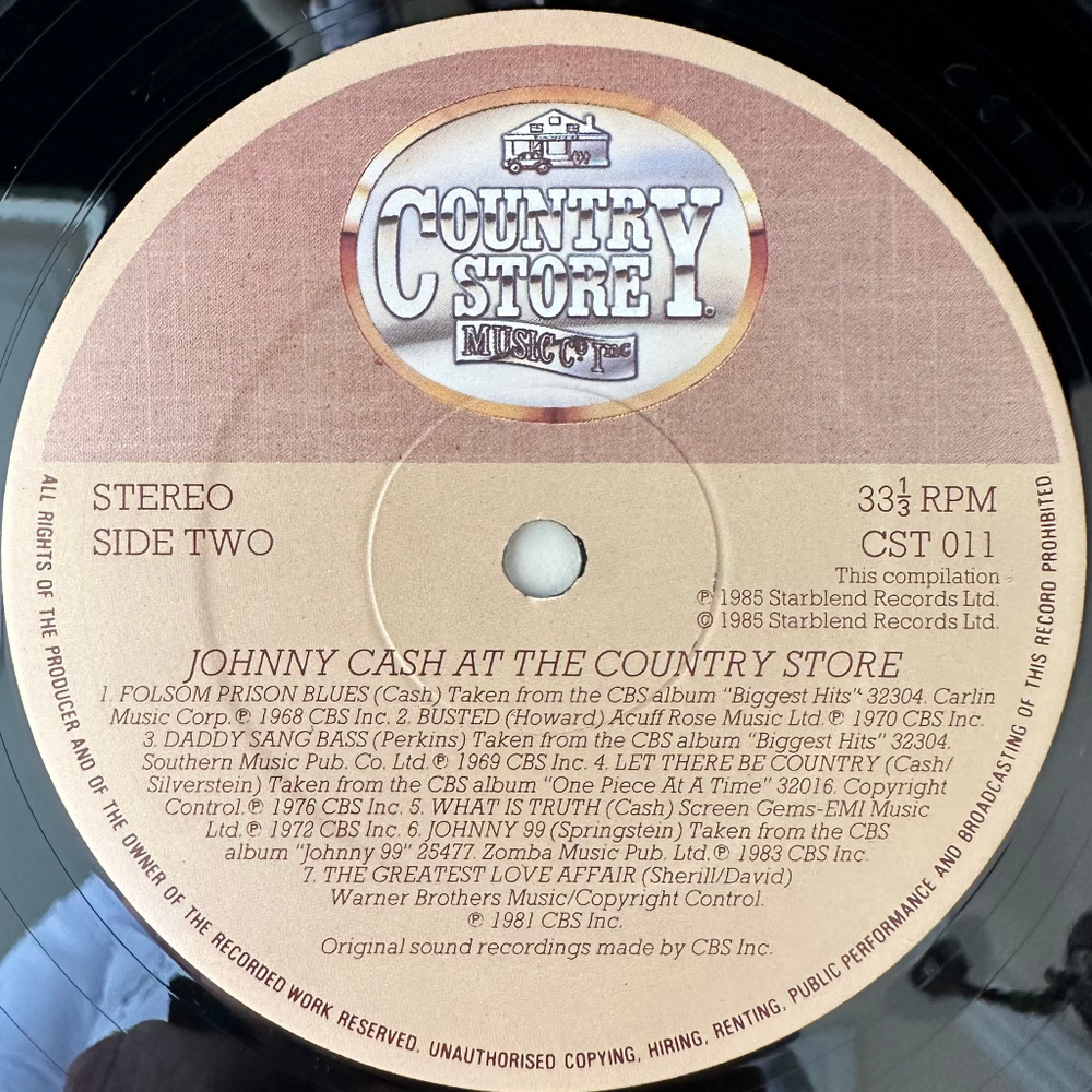 Johnny Cash - At The Country Store (Англия 1985г.)