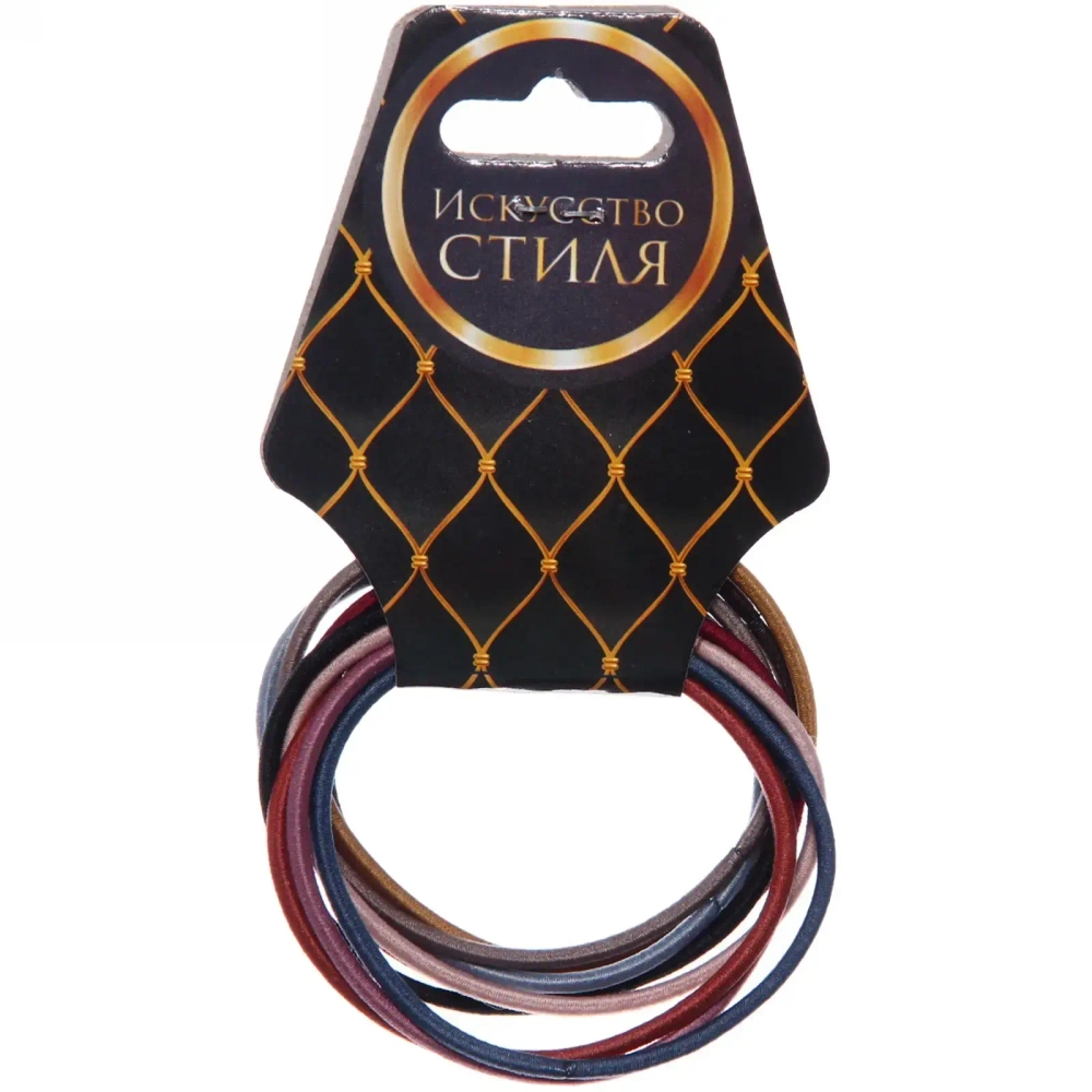 Резинки для волос 10шт «Стиль в деталях», тонкие, цвет микс, d-4,5см●