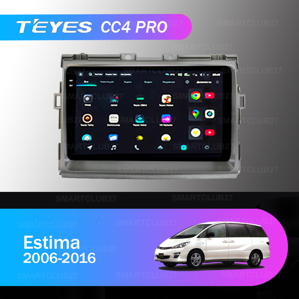 Teyes CC4 Pro 9" для Toyota Estima 2006-2016