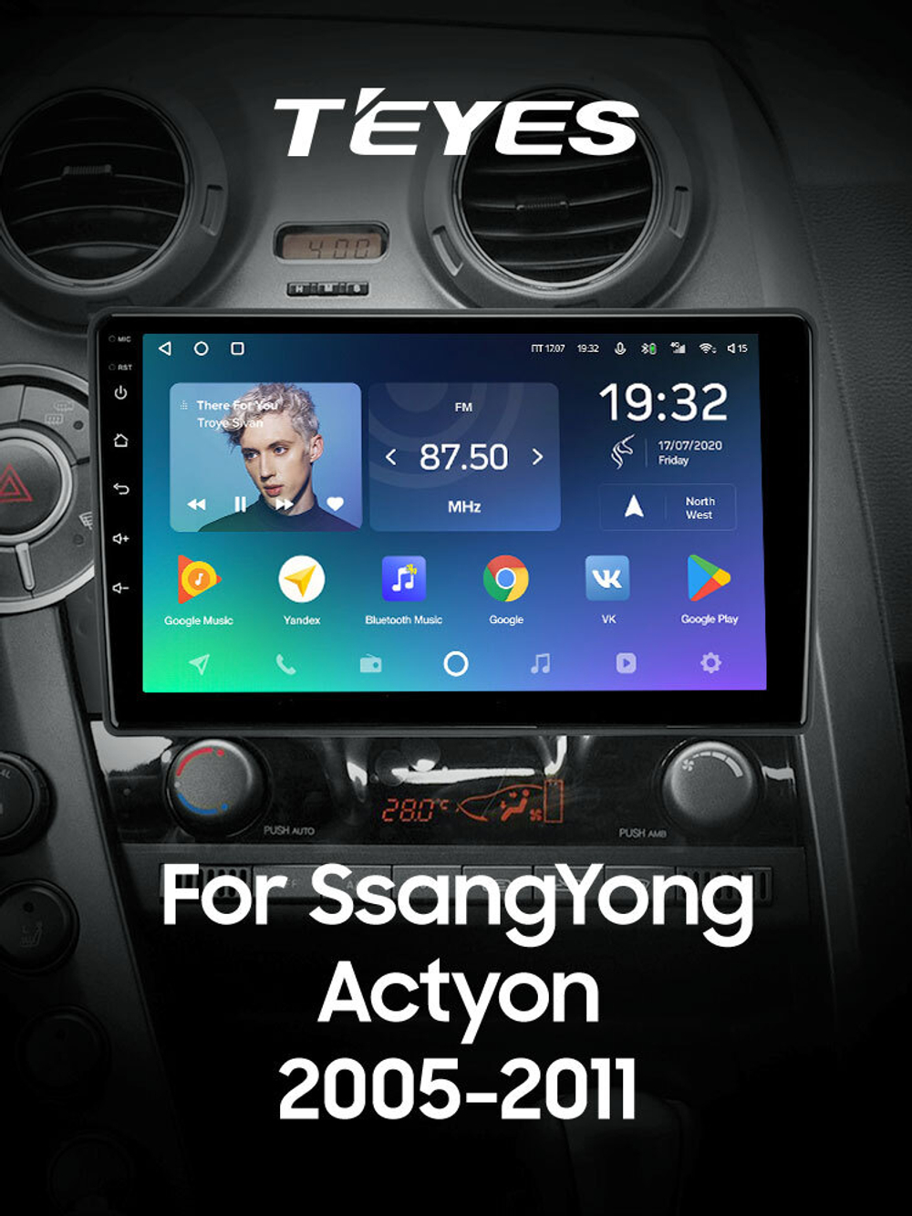 Teyes SPRO Plus 9"для SsangYong Actyon 2005-2011