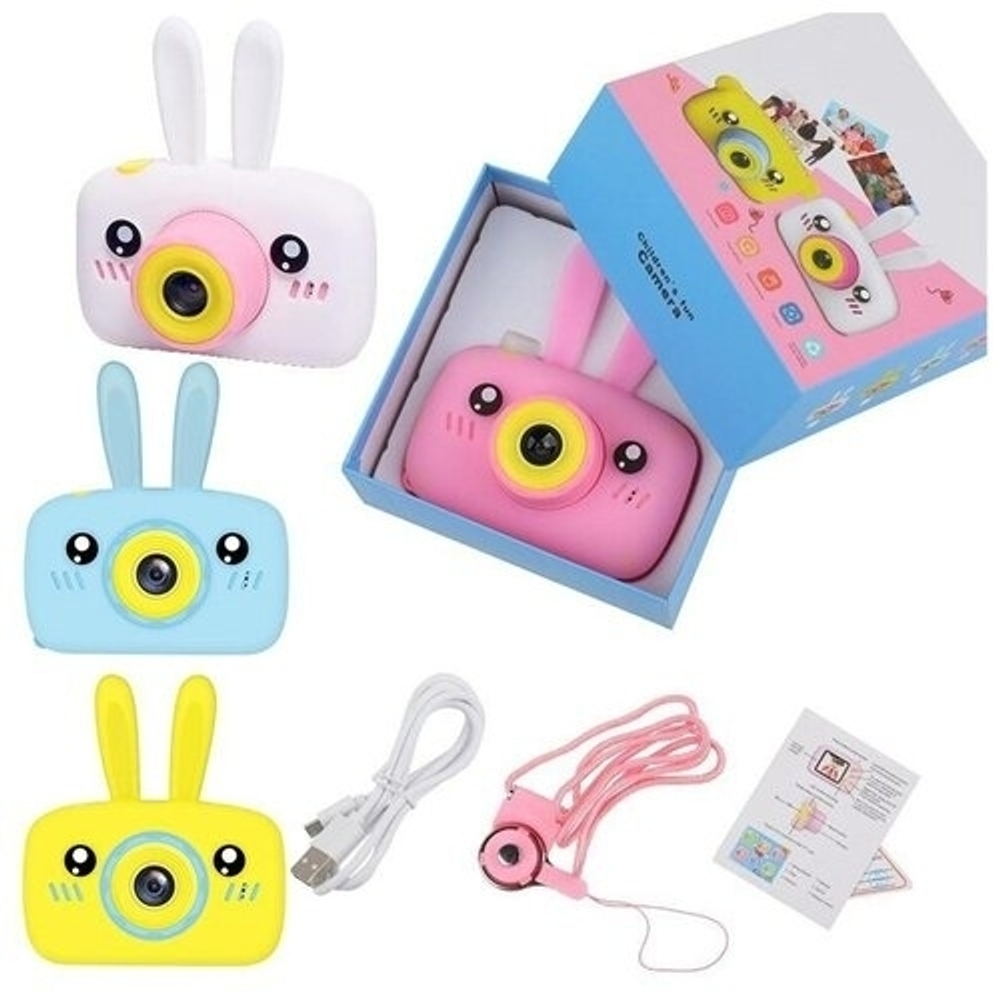 Детский цифровой фотоаппарат мини камера "Зайчик - Rabbit" Children's Fun Camera