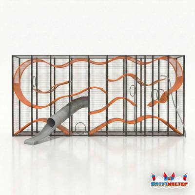 Плоский игровой лабиринт «Джунгли-Парк», 12×3,5×5 м