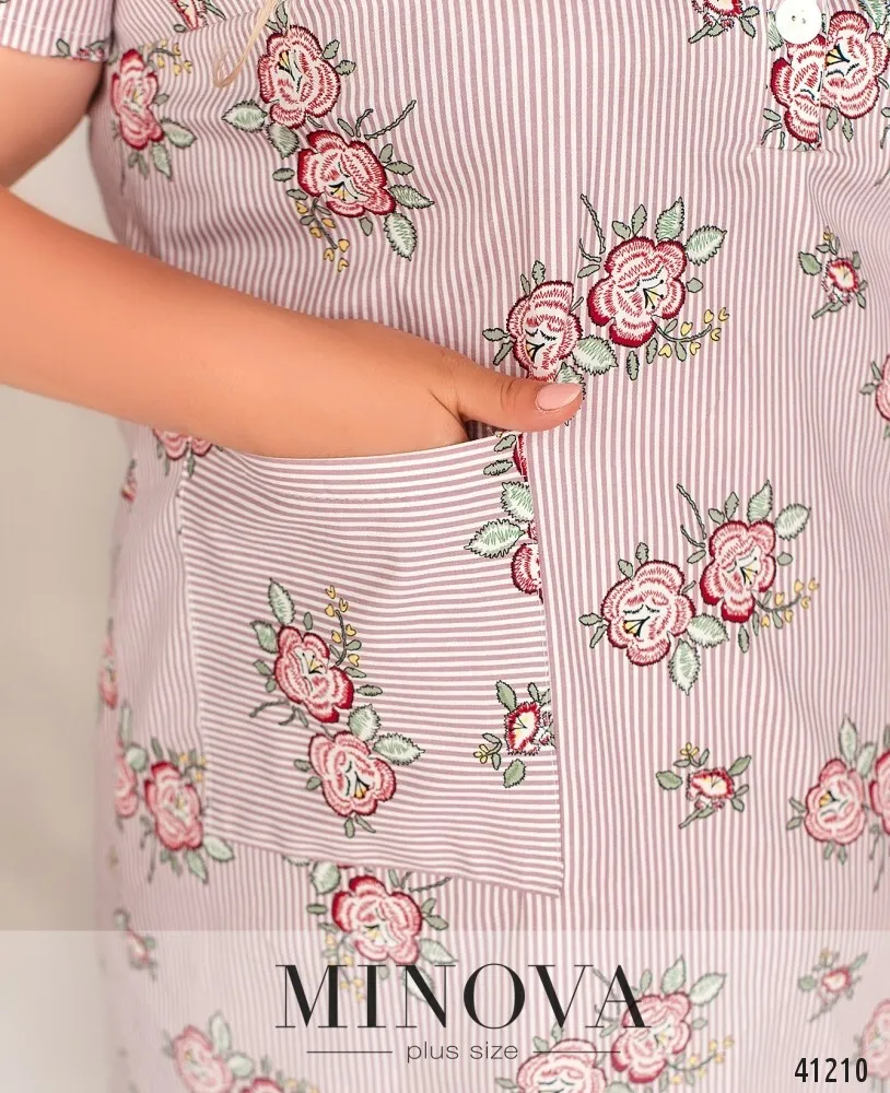 Платье 450Б-розовый Minova