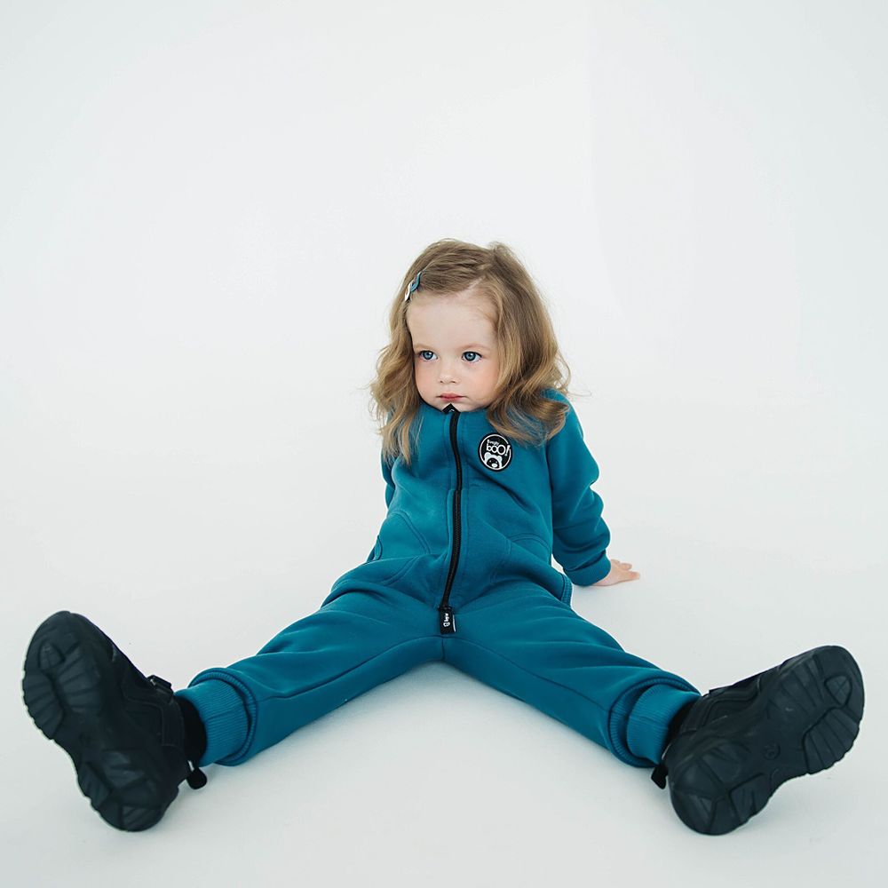 Комбинезон с карманами "Синий камень" утепленный