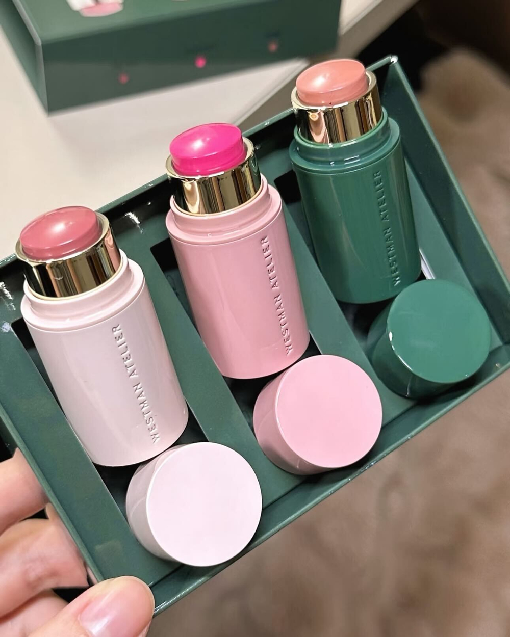 Westman Atelier Mini Baby Cheeks Blush Stick Petite Trio