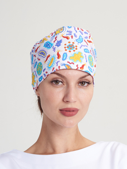 Колпак медицинский с принтом