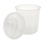 Одноразовые бачки для краскопульта 650 мл системы FPS C.A.R. FIT с фильтром 190 мкм, 25 шт