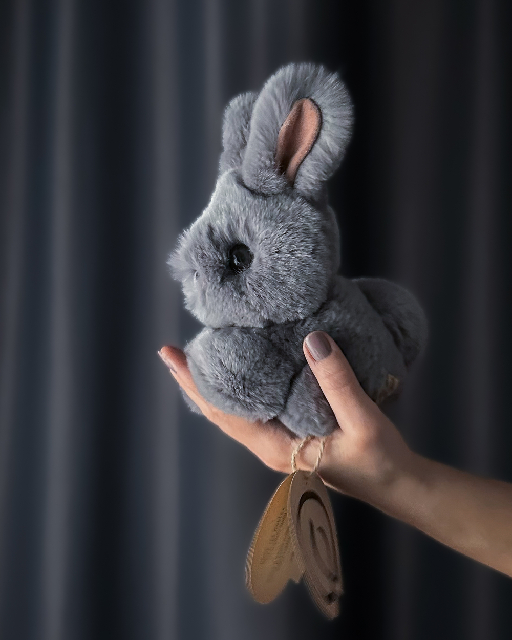 Кролик Тоша маленький (светлый графит)