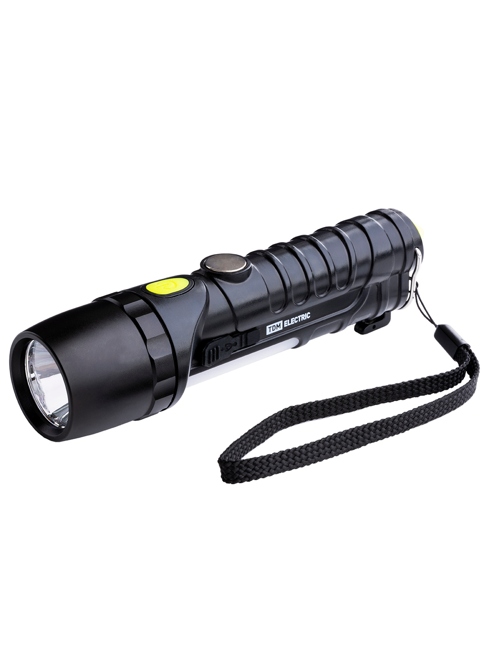 Фонарь автомоб. универс., 6 Вт CREE+3 Вт COB,1x18650 2200 мА*ч, магн., подвес, USB, стропорез,TDM SQ0350-0058