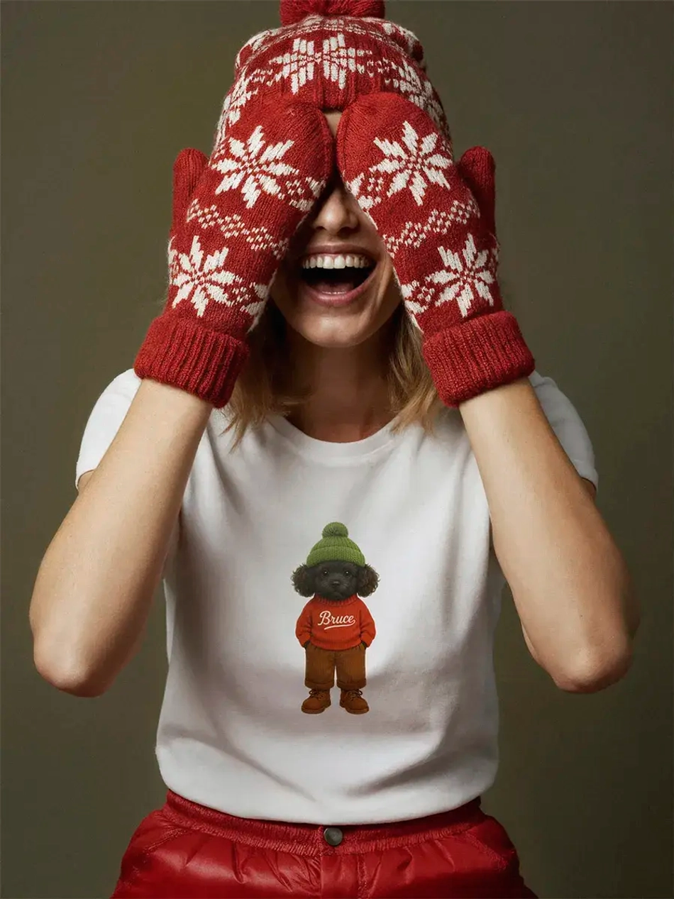 Футболка базовая с принтом