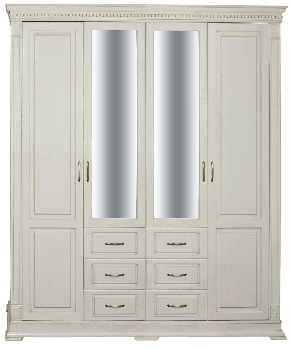 Шкаф для одежды 4д "Верди " П3.0487.1.01 (Сл. кость, Массив)