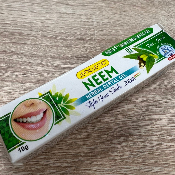 Зубная паста Khojati LooLoo Neem Ним (без парабенов, триклозана и фторида натрия) 10 г