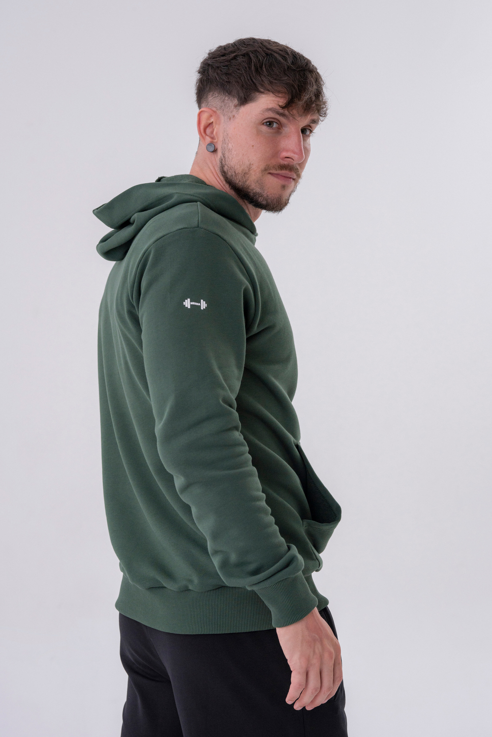 Худи Pull-over Hoodie with a Pouch Pocket 331 Зеленая