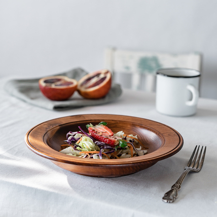 Тарелка Art of Siberia из сибирского кедра серии Аристократ, 23,5 см. T144