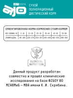 AJO VET DIETA Renal Сухой диетический корм для собак при хронической болезни почек, 800 г