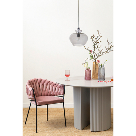 Кресло Bergenson Bjorn Lind, велюр, розовое