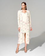 Кардиган из премиальной джинсовой ткани с вышивкой