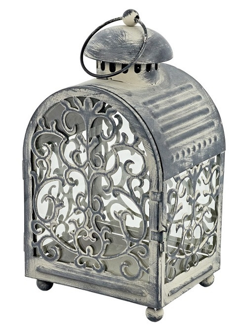 Подсвечник "Фонарь" 14*11,5*32см Металл, стекло